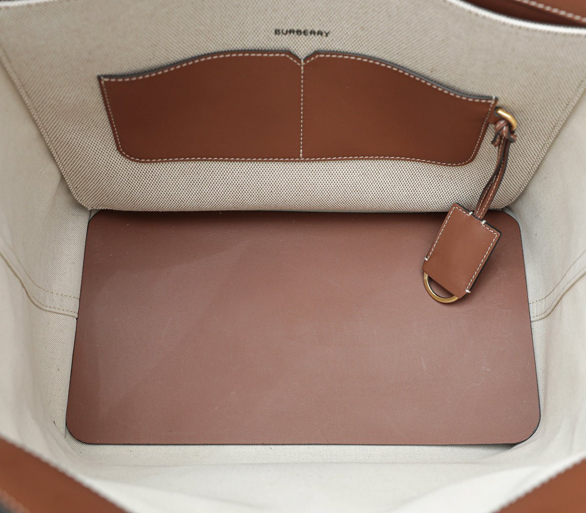 Burberry Bicolor Pocket Toty Bag-Burberry-THE CLOSET