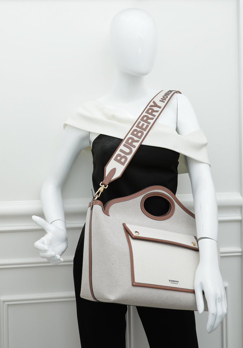 Burberry Bicolor Pocket Toty Bag-Burberry-THE CLOSET