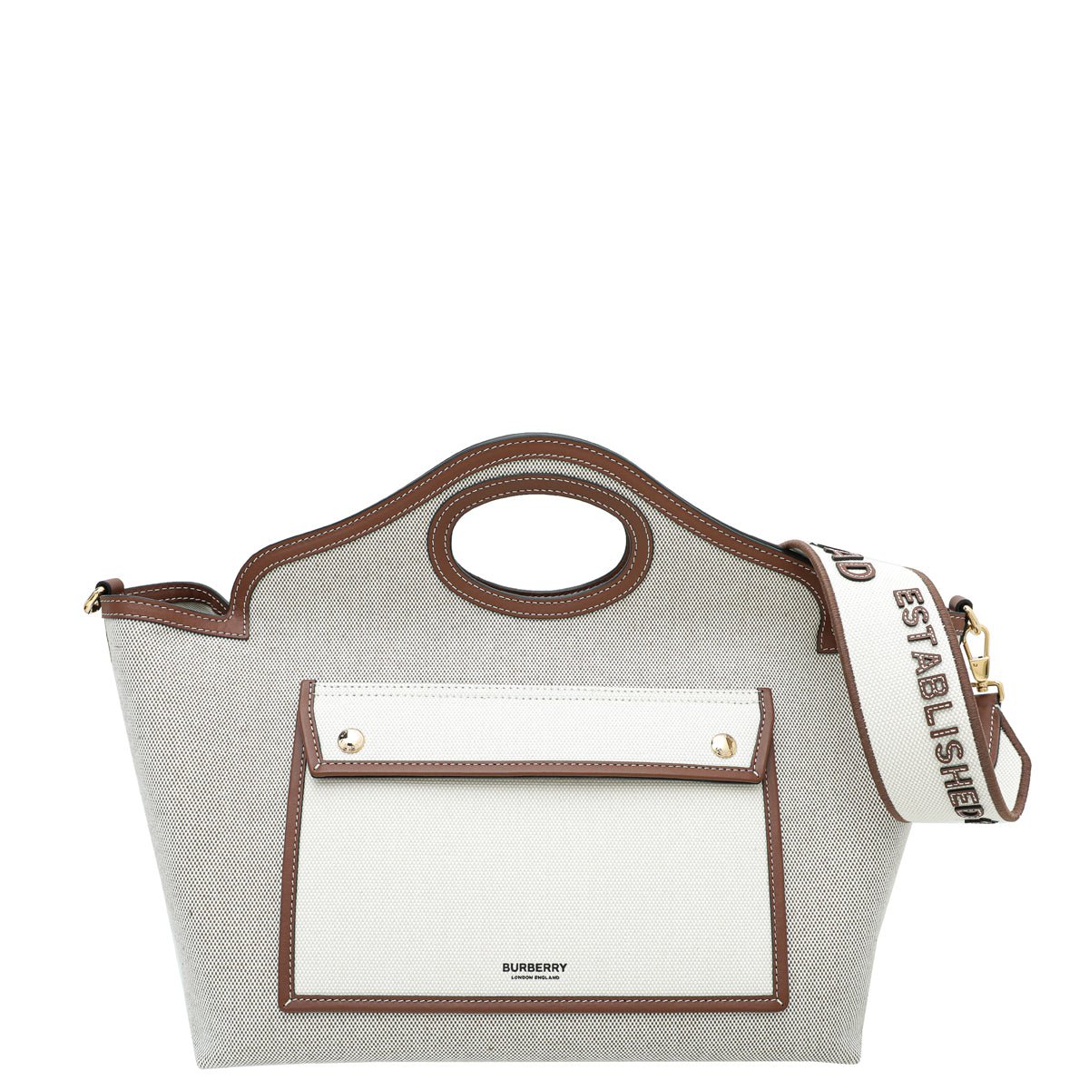 Burberry Bicolor Pocket Toty Bag-Burberry-THE CLOSET