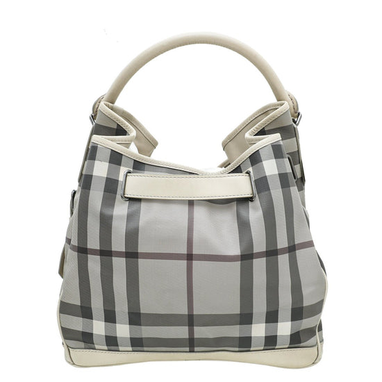 Burberry - Burberry Bicolor Smoked Check Walden Hobo Medium Bag | The Closet