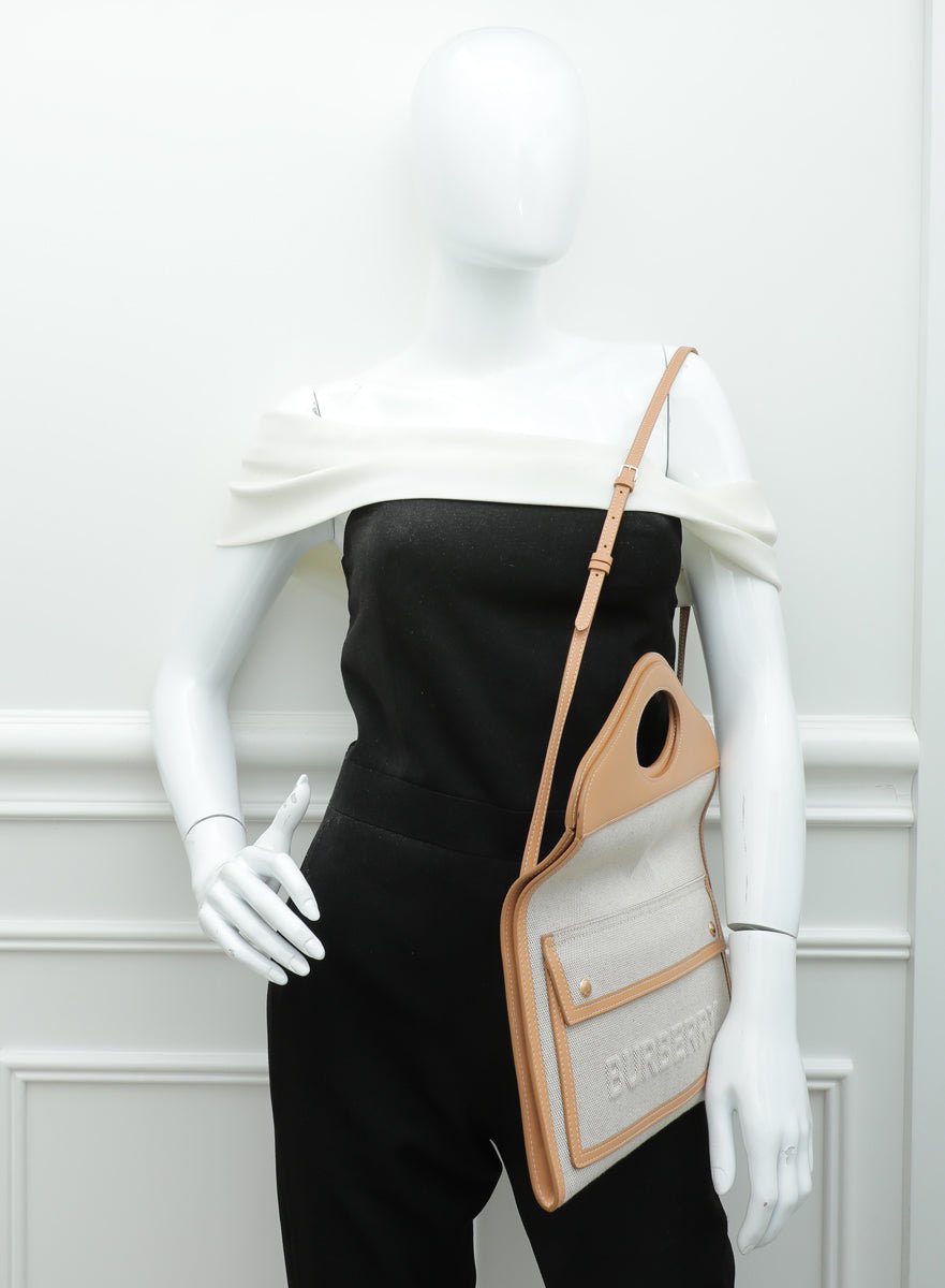 Burberry Bicolor Soft Pocket Small Crossbody Clutch-Burberry-THE CLOSET