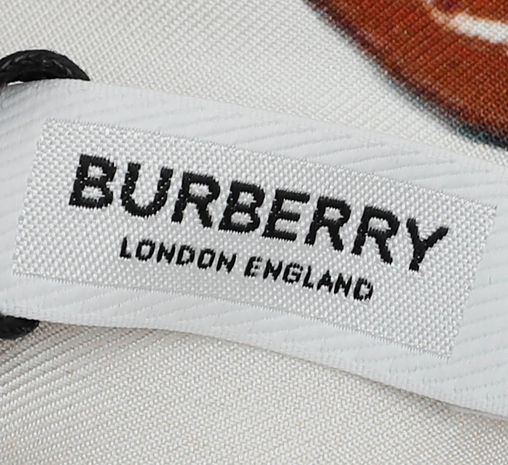 Burberry Bicolor TB Bag Print Square Silk Scarf-Burberry-THE CLOSET