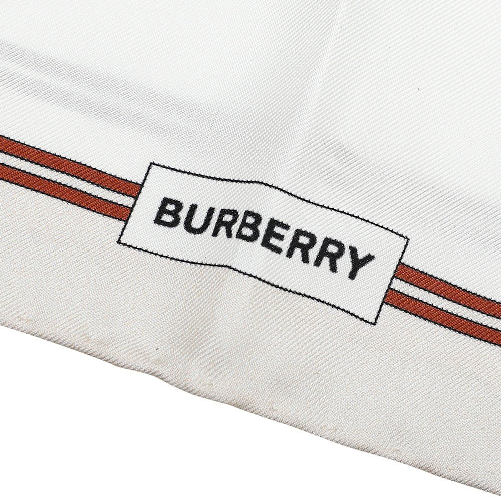 Burberry Bicolor TB Bag Print Square Silk Scarf-Burberry-THE CLOSET