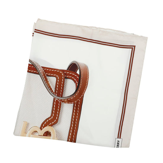 Burberry - Burberry Bicolor TB Bag Print Square Silk Scarf | The Closet