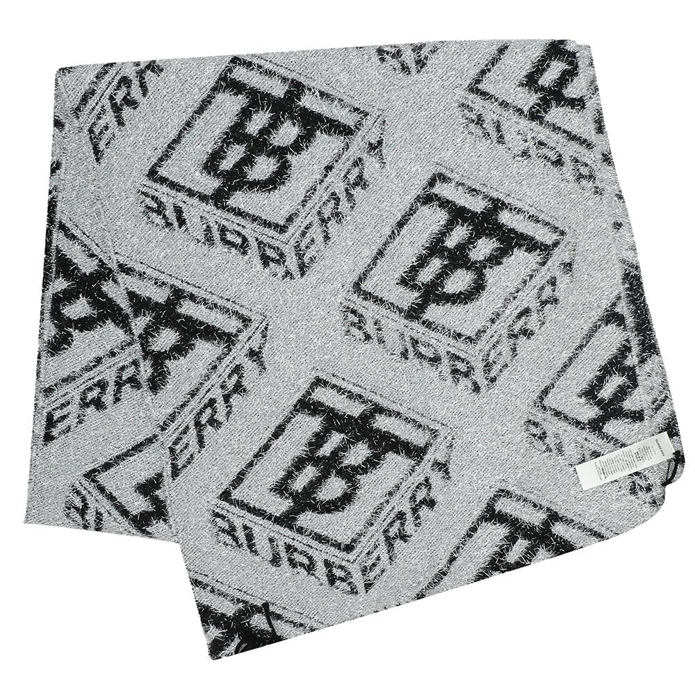 Burberry Bicolor TB Glitter Jacquard Scarf-Burberry-THE CLOSET