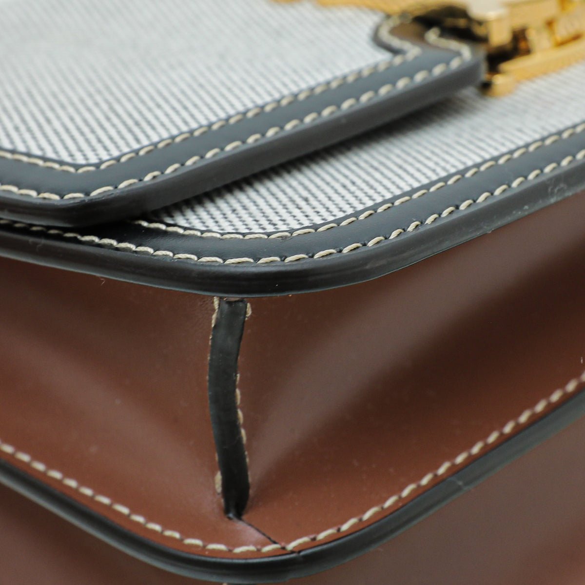 Burberry Bicolor TB Logo Flap Small Bag-Burberry-THE CLOSET