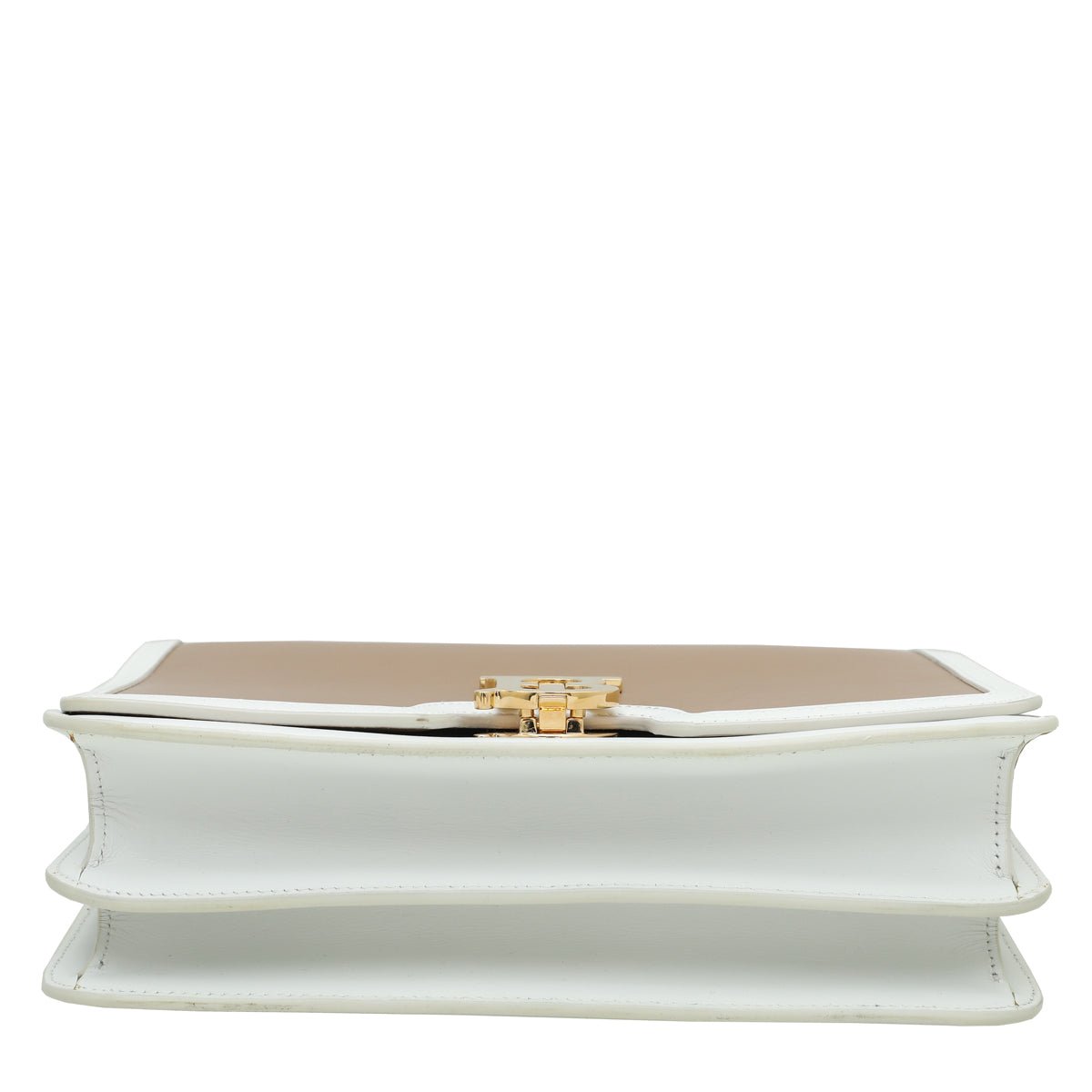 Burberry Bicolor TB Logo Medium Flap Bag-Burberry-THE CLOSET