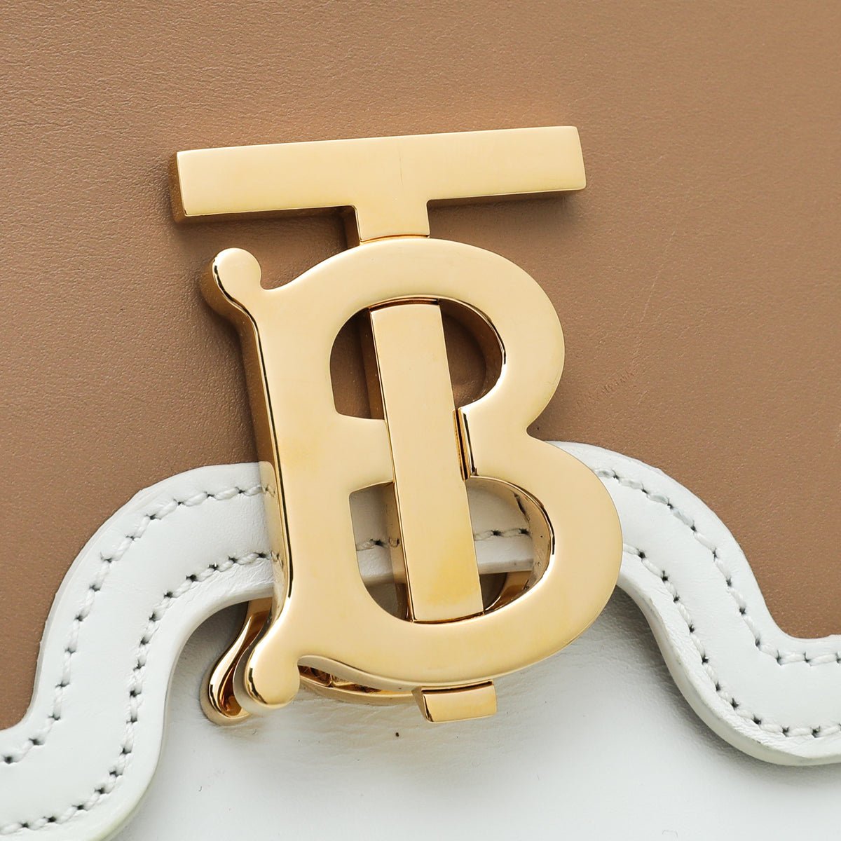 Burberry Bicolor TB Logo Medium Flap Bag-Burberry-THE CLOSET