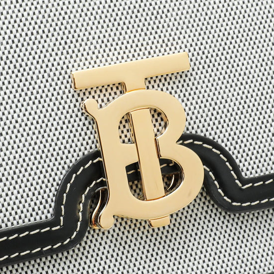 Burberry - Burberry Bicolor TB Logo Small Flap Bag | The Closet