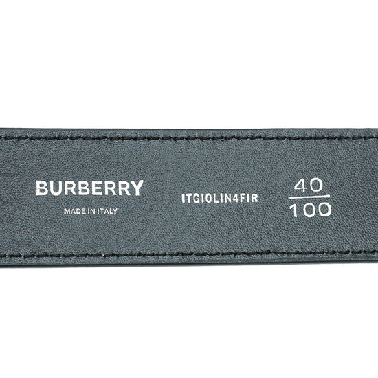 Burberry - Burberry Bicolor TB Monogram Covered Clip 35mm Belt 40 | The Closet