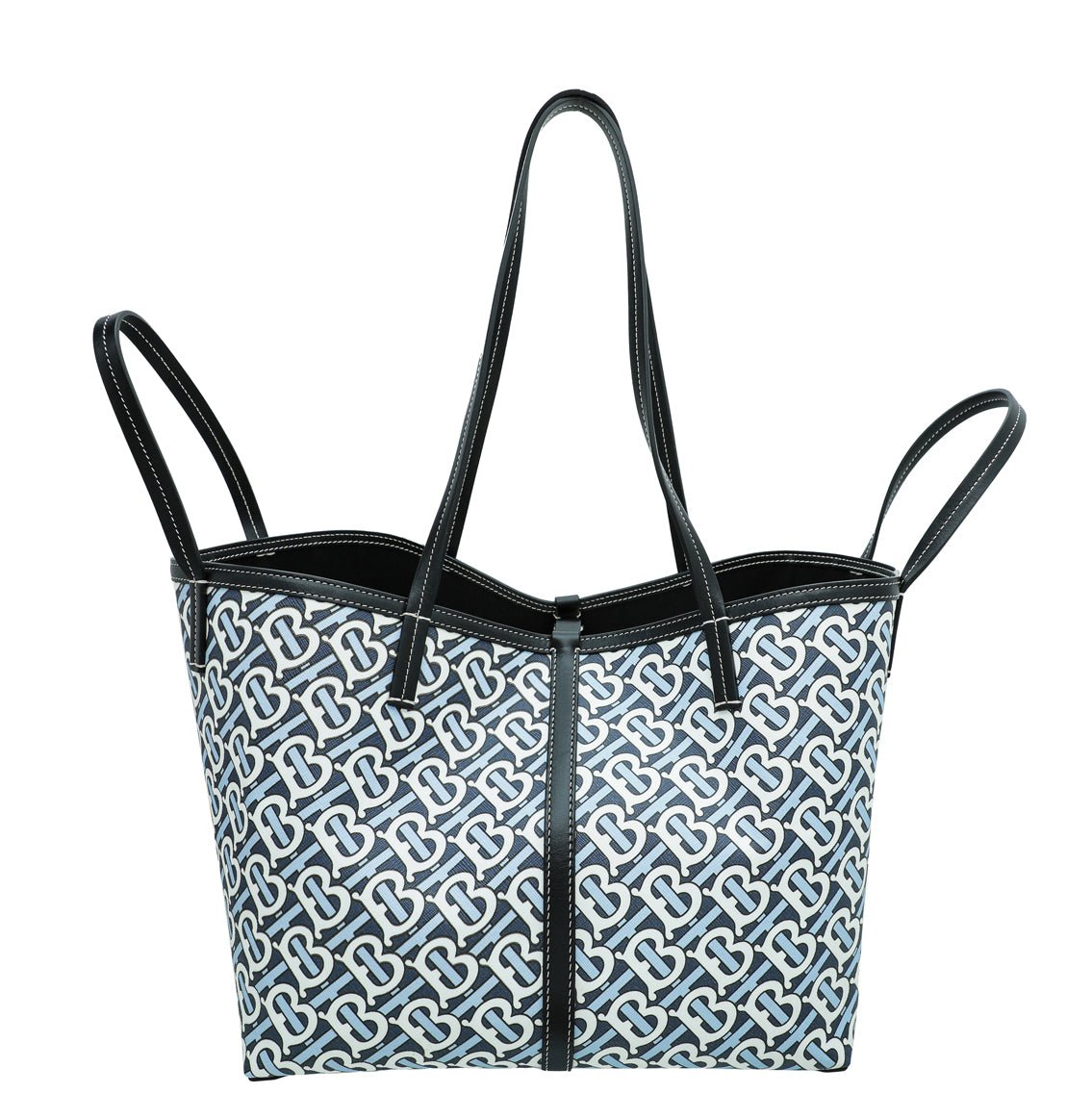 Burberry Bicolor TB Monogram Mini Beach Tote Bag-Burberry-THE CLOSET