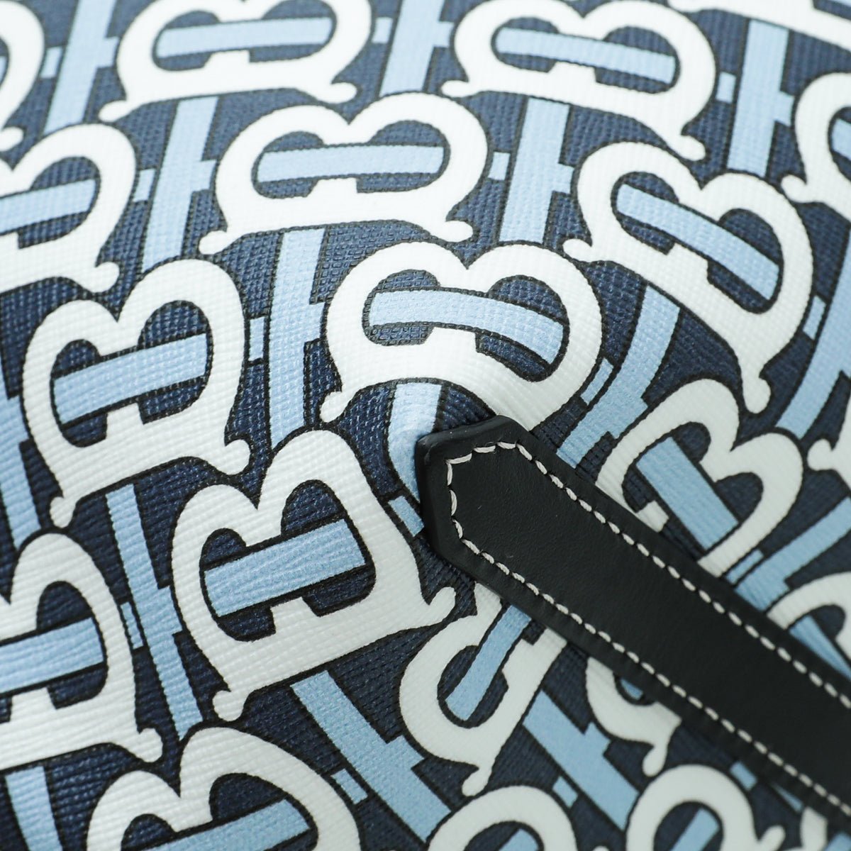 Burberry Bicolor TB Monogram Mini Beach Tote Bag-Burberry-THE CLOSET