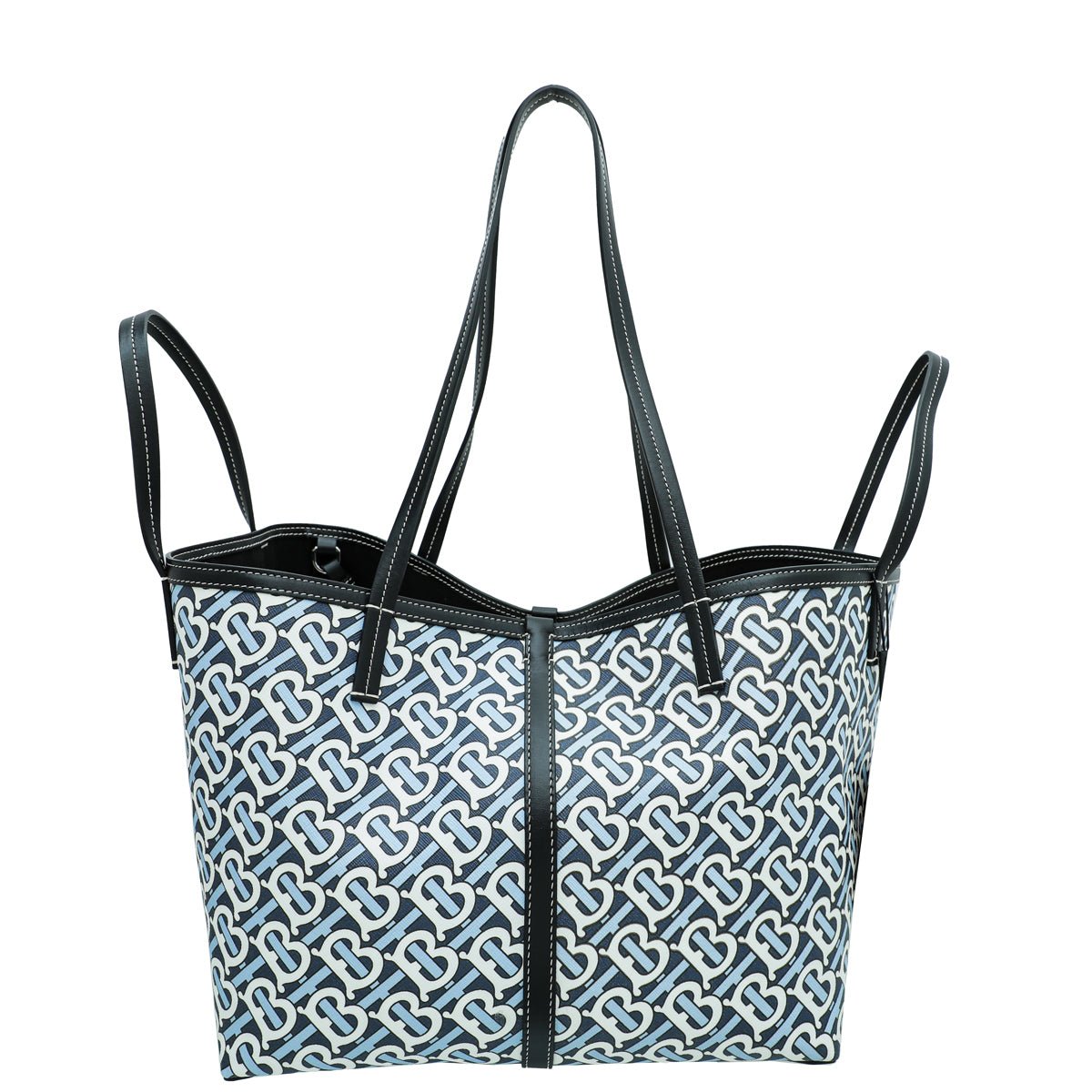 Burberry Bicolor TB Monogram Mini Beach Tote Bag-Burberry-THE CLOSET