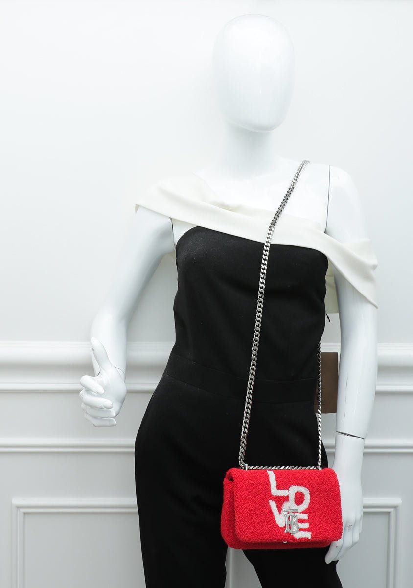Burberry Bicolor Terry Cloth Mini Love Lola Bag-Burberry-THE CLOSET