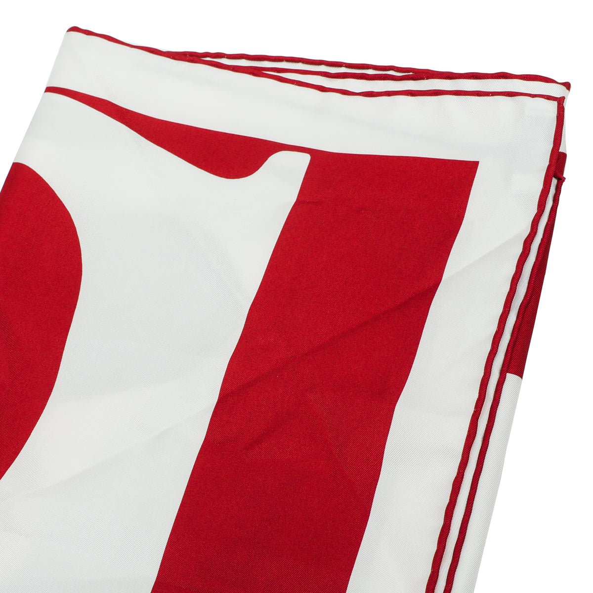 Burberry Bicolor Text Logo Silk Scarf-Burberry-THE CLOSET