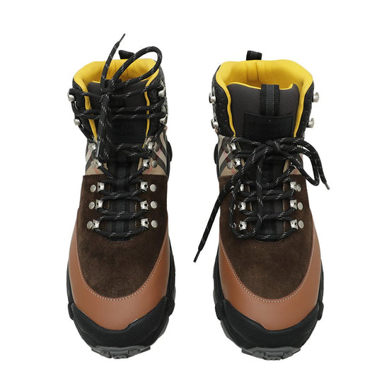 Burberry - Burberry Bicolor Tor Hiking Boots 39.5 | The Closet