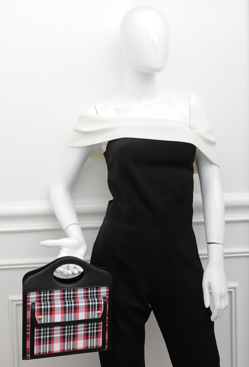 Burberry Bicolor Vintage Check Pocket Bag-Burberry-THE CLOSET