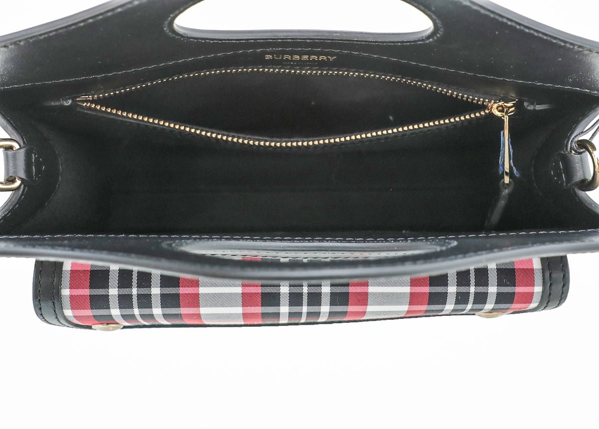 Burberry Bicolor Vintage Check Pocket Bag-Burberry-THE CLOSET