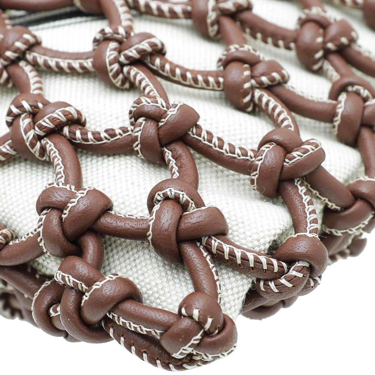 Burberry Bicolor Woven Drawstring Bag-Burberry-THE CLOSET