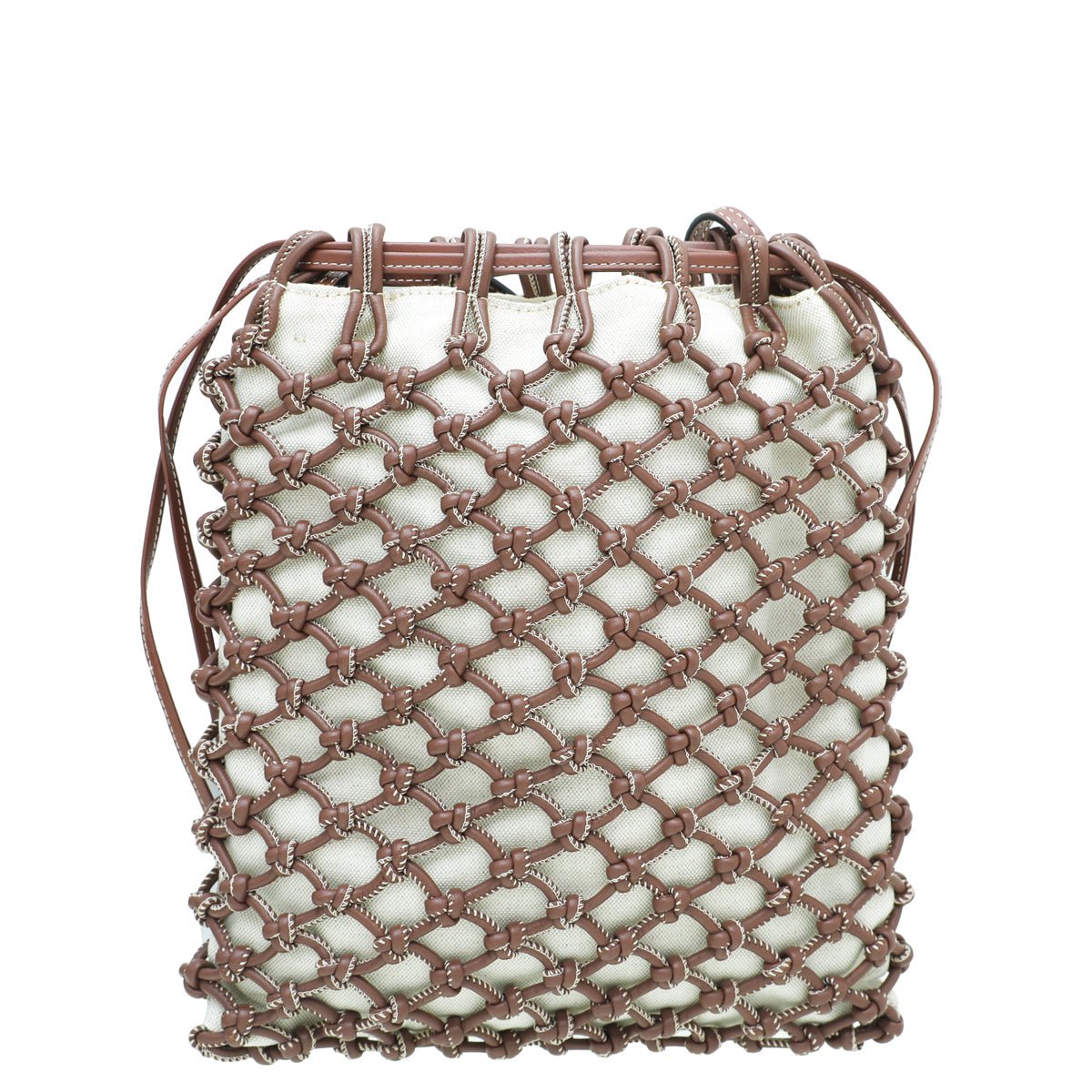 Burberry Bicolor Woven Drawstring Bag-Burberry-THE CLOSET