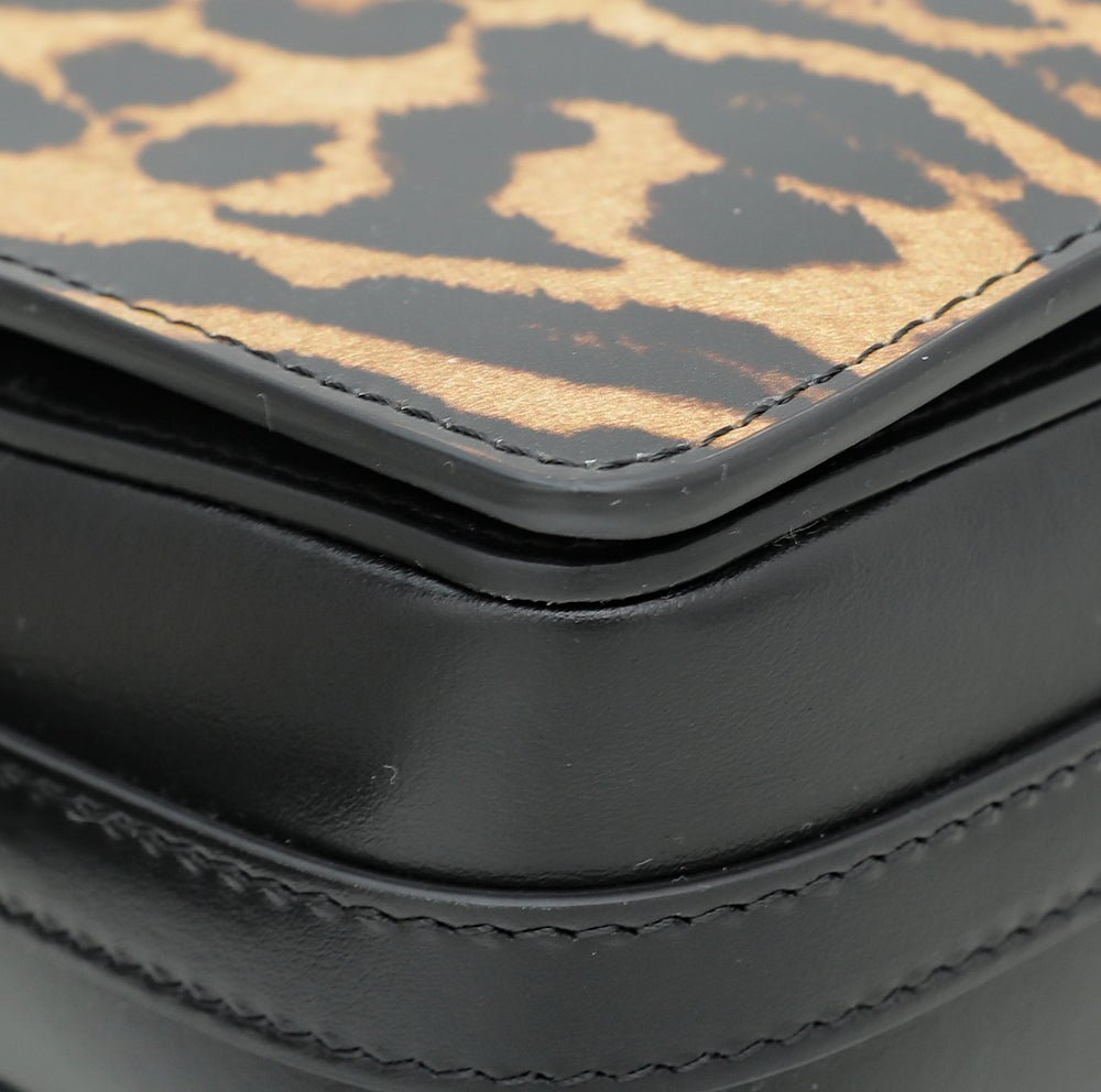 Burberry - Burberry Bicolro Leopard Print Grace Large Bag | The Closet
