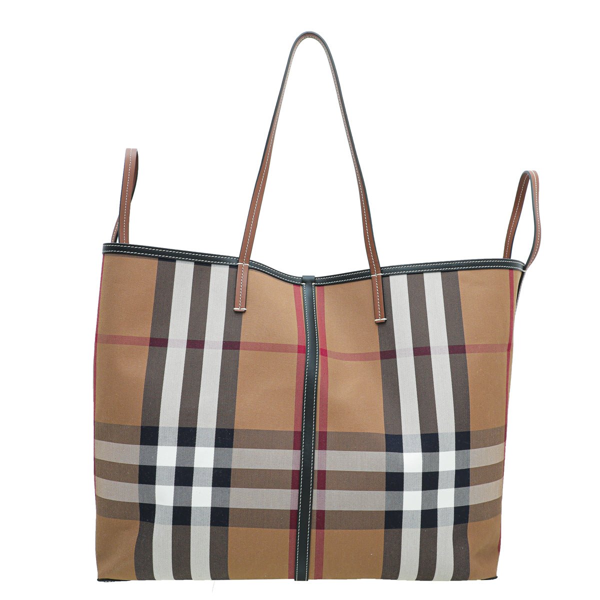 Burberry Birch Brown Beach XL Tote Bag-Burberry-THE CLOSET
