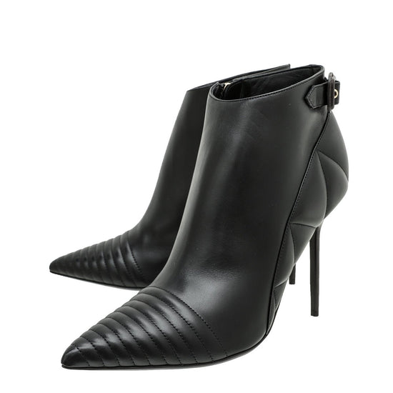 Burberry - Burberry Black Alexandra Pointed Toe Ankle Boots 40 | The Closet
