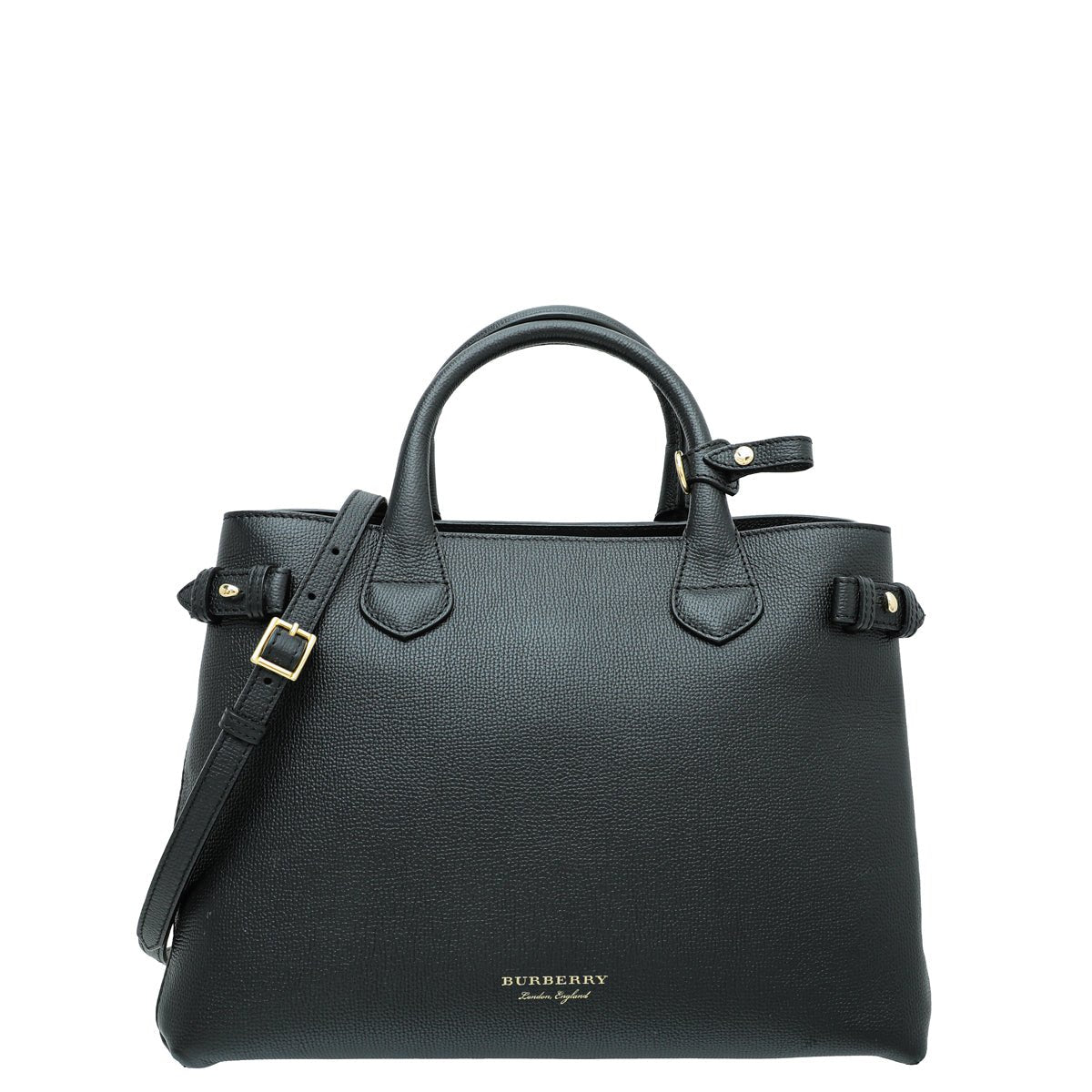 Burberry Black Banner Tote Medium Bag-Burberry-THE CLOSET