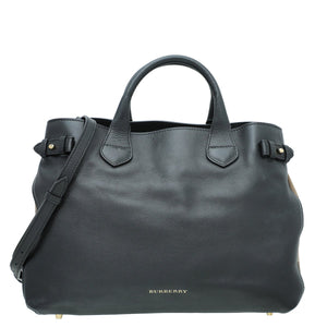 Burberry Black Banner Banner Bag Medium