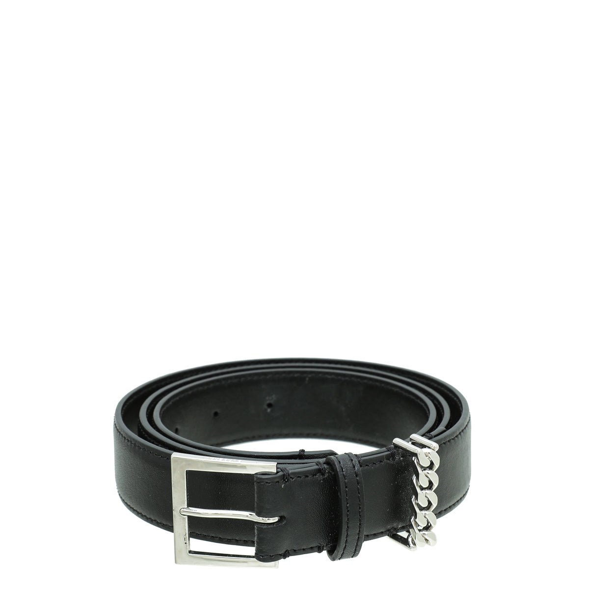 Burberry Black Buckle Chain Details Belt Large-Burberry-THE CLOSET