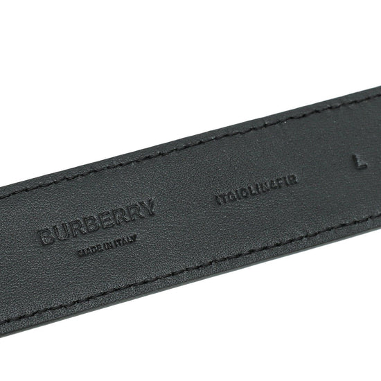 Burberry - Burberry Black Buckle Chain Details Belt Large | The Closet