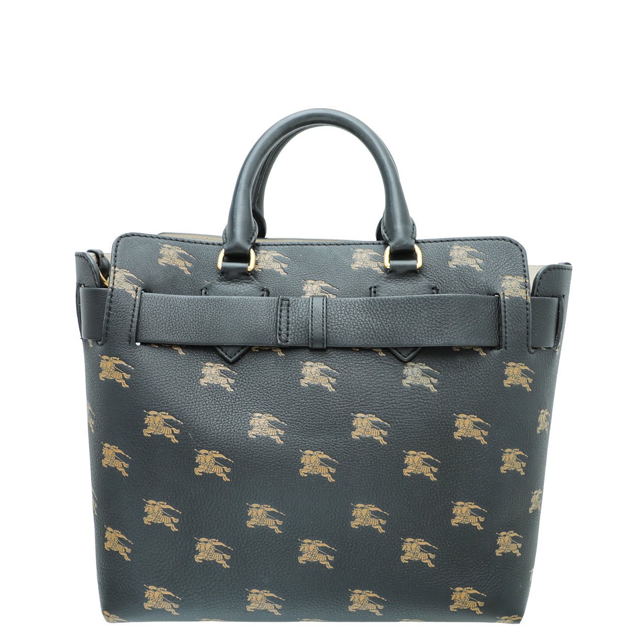 Burberry Black Equestrian Knight Tote Bag-Burberry-THE CLOSET