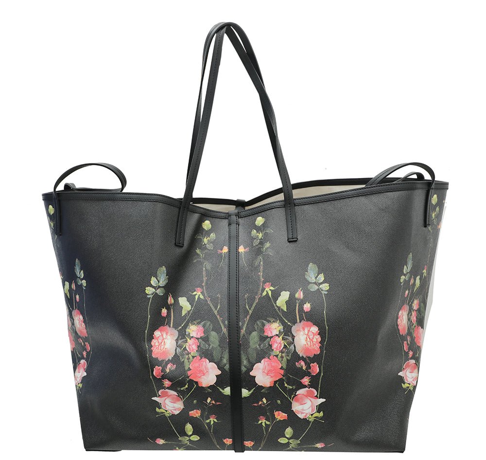 Burberry Black Floral Print Beach XL Tote Bag-Burberry-THE CLOSET