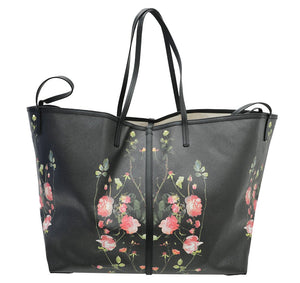 Burberry Black Floral Print Beach XL Bag Bag