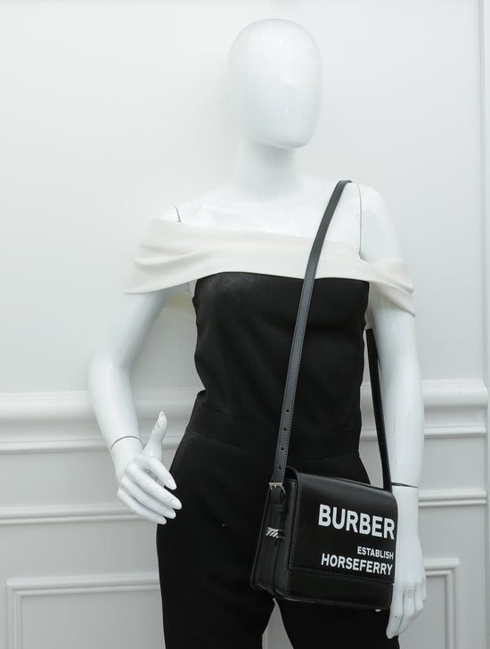 Burberry Black Grace Horseferry Print Small Crossbody Bag – The Closet