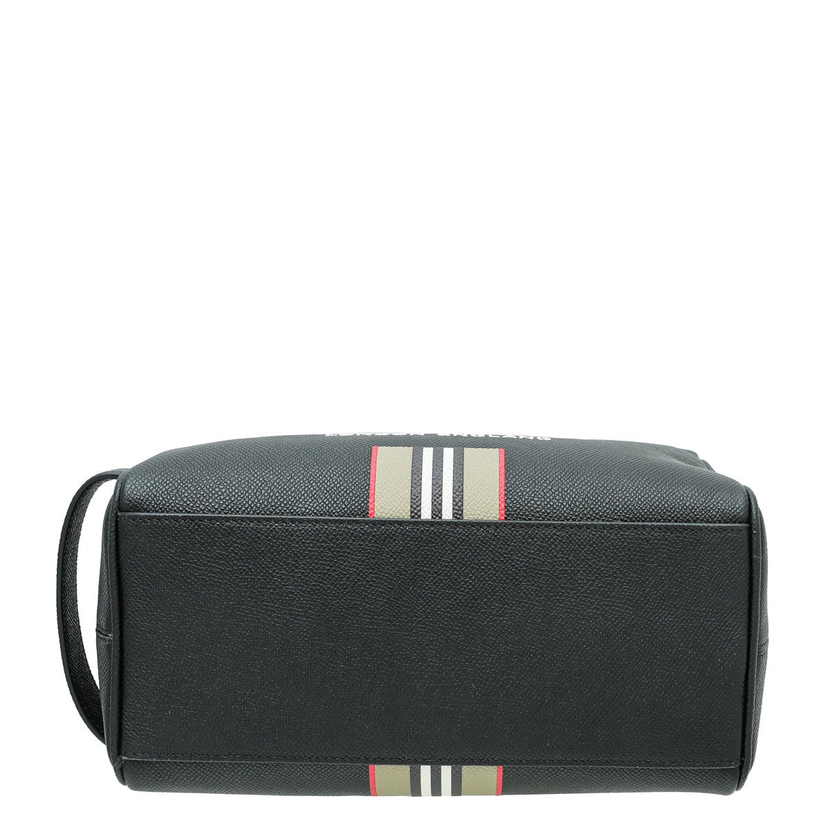 Burberry - Burberry Black Icon-stripe Logo Travel Pouch | The Closet