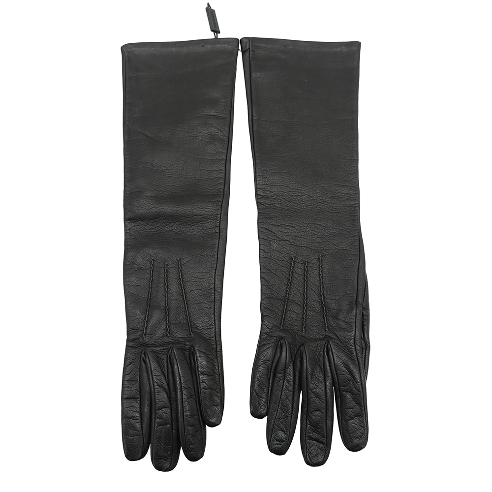 Burberry Black Long Gloves-Burberry-THE CLOSET