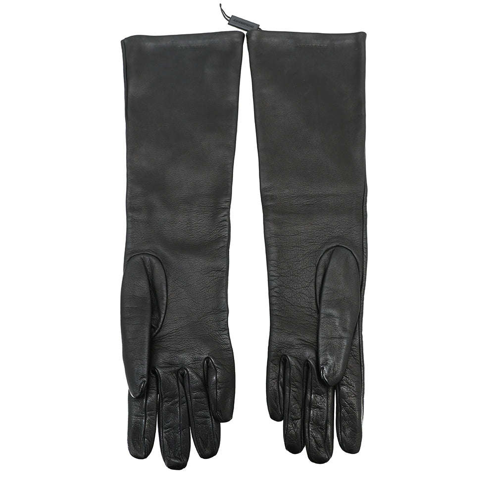 Burberry Black Long Gloves-Burberry-THE CLOSET
