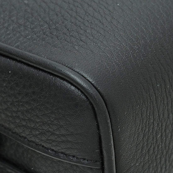 Burberry Black Calfskin Leather Studded Crossbody Mini Satchel Bag