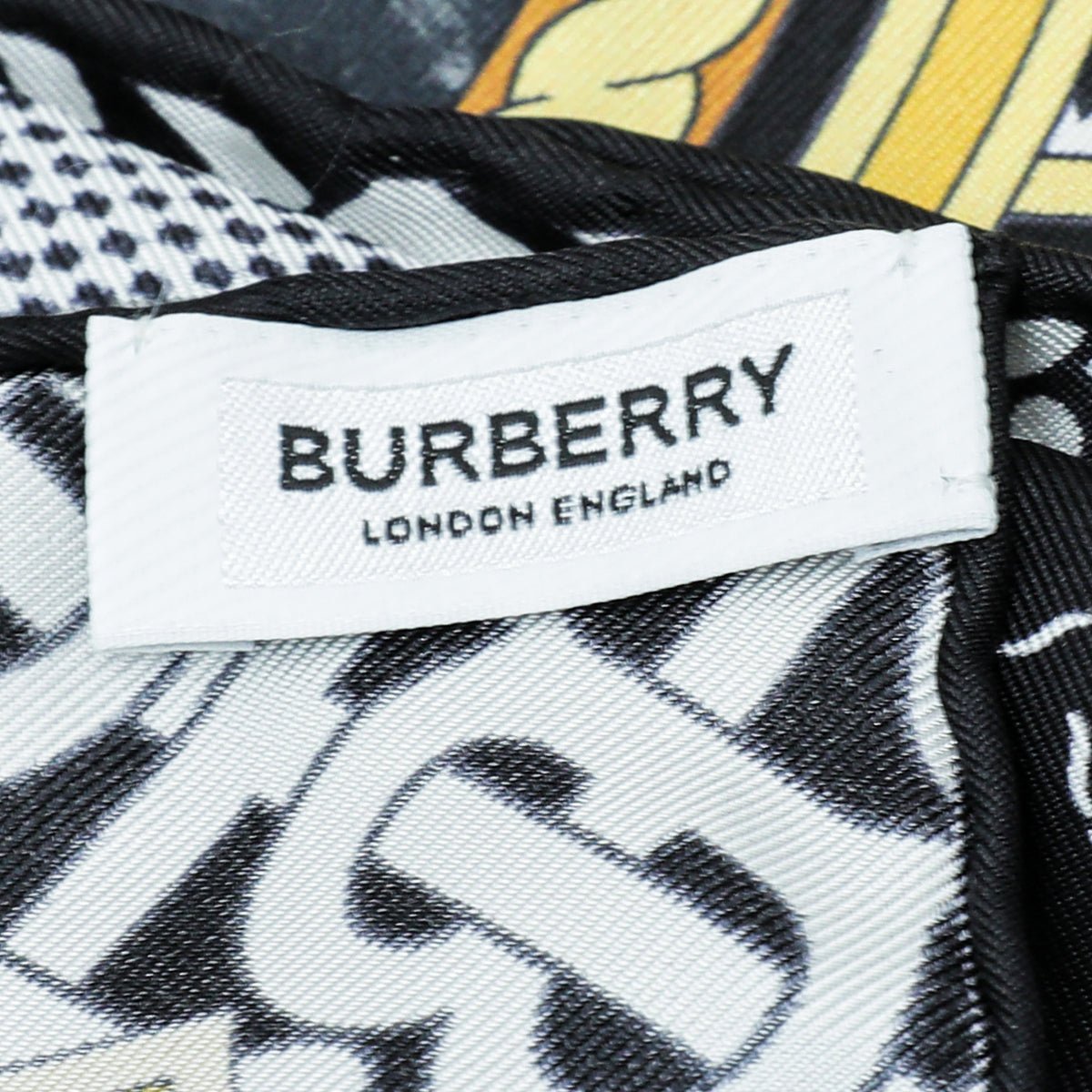 Burberry Black Multicolor Deer Print Square Scarf-Burberry-THE CLOSET