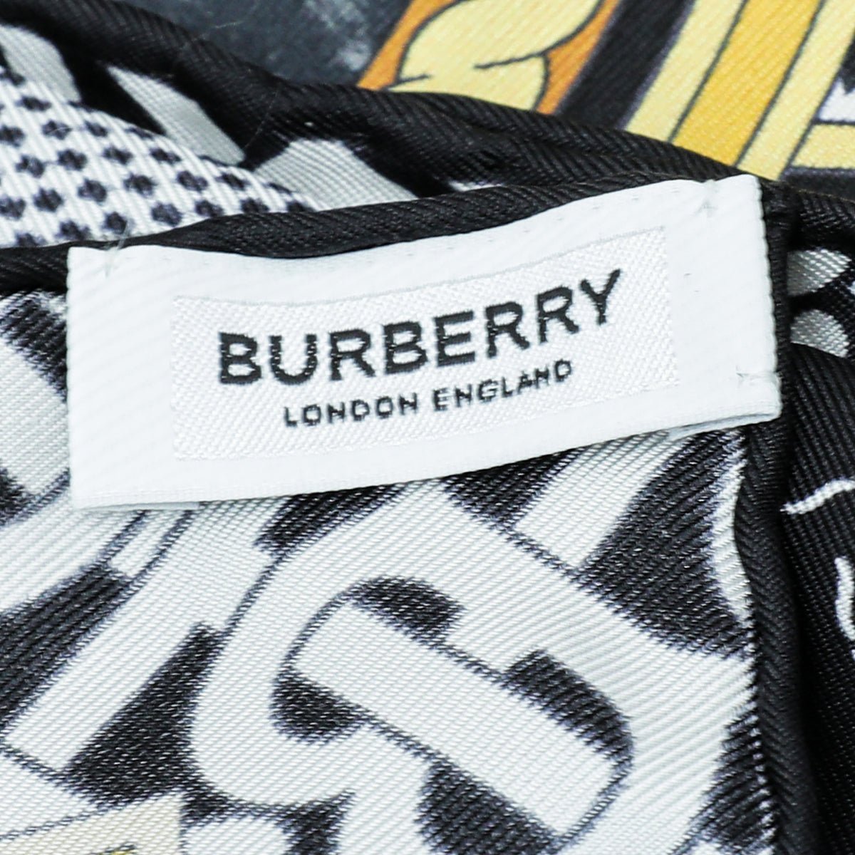 Burberry - Burberry Black Multicolor Deer Print Square Scarf | The Closet