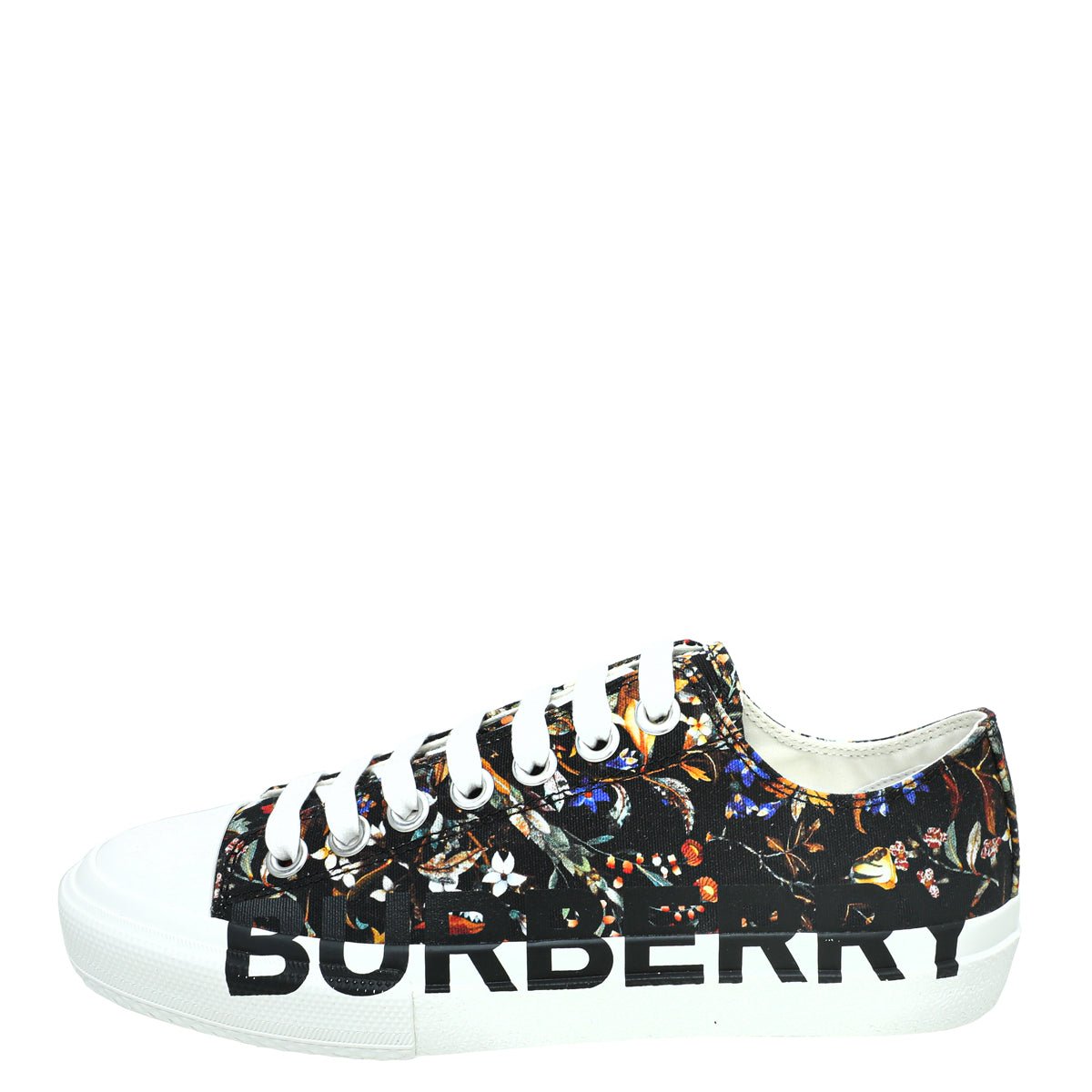 Burberry Black Multicolor Larkhall Logo Floral Sneaker 38-Burberry-THE CLOSET