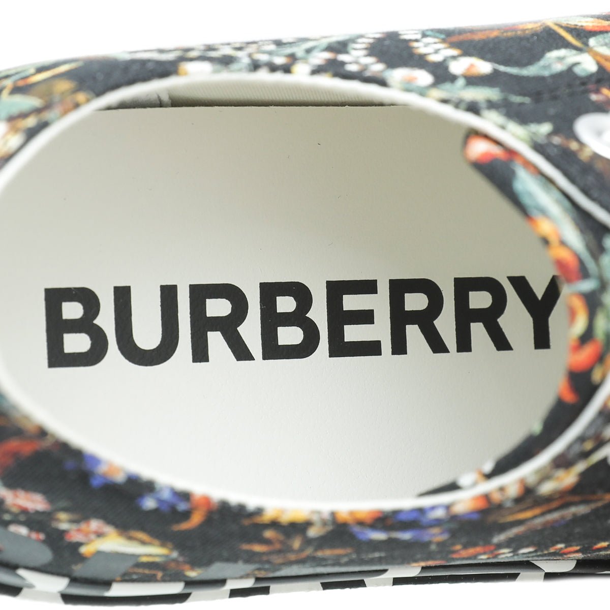 Burberry Black Multicolor Larkhall Logo Floral Sneaker 38-Burberry-THE CLOSET