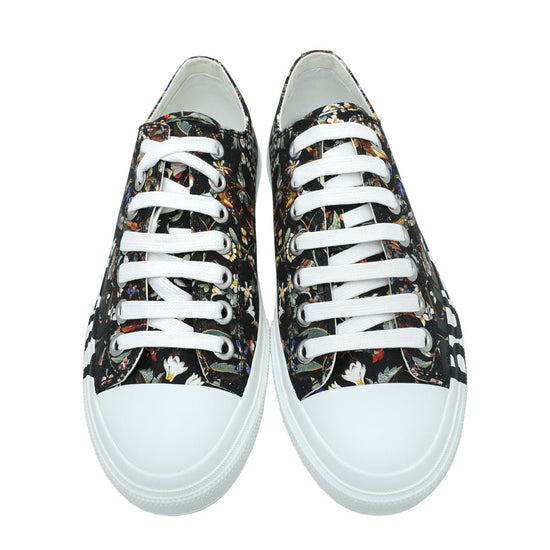 Burberry Black Multicolor Larkhall Logo Floral Sneaker 38-Burberry-THE CLOSET
