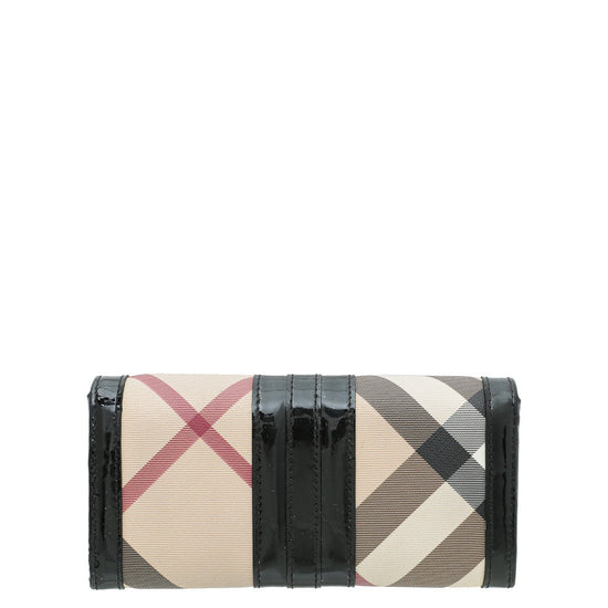 Burberry - Burberry Black Nova Check Penrose Continental Wallet | The Closet