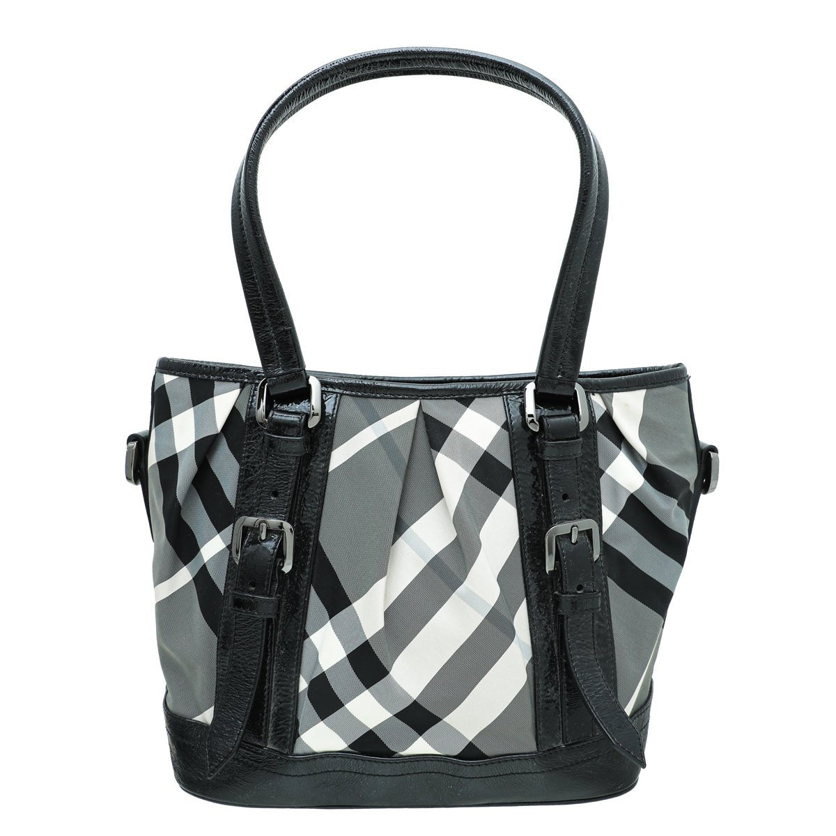 Burberry Black Nylon Beat Check Lowry Small Bag-Burberry-THE CLOSET