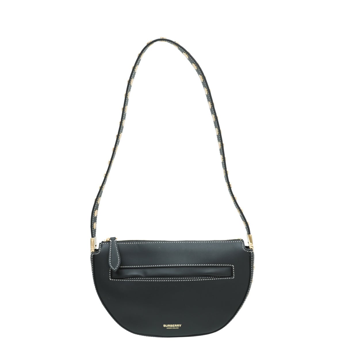 Burberry Black Olympia Studs Mini Zip Bag-Burberry-THE CLOSET