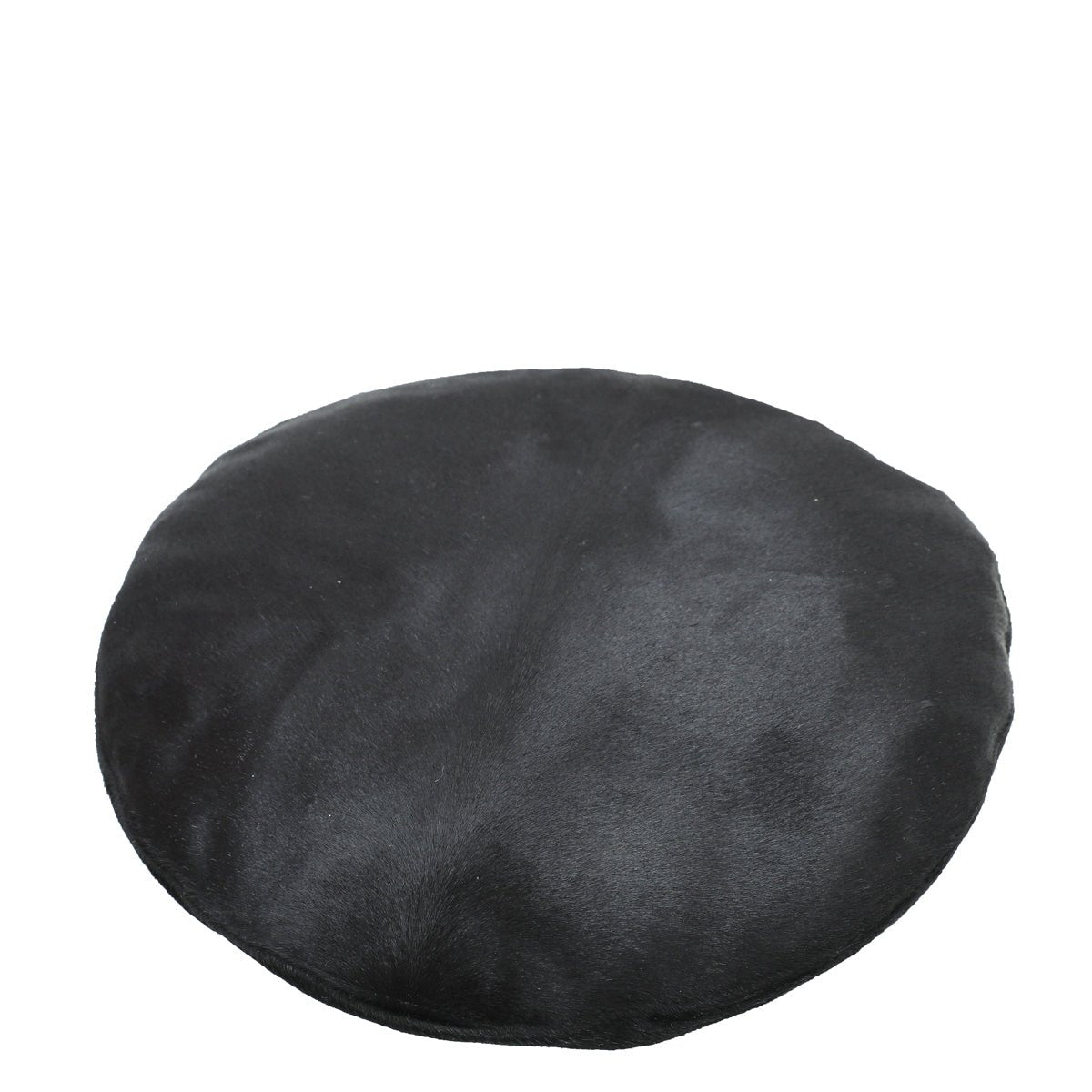 Burberry Black Pony Beret Large Hat-Burberry-THE CLOSET