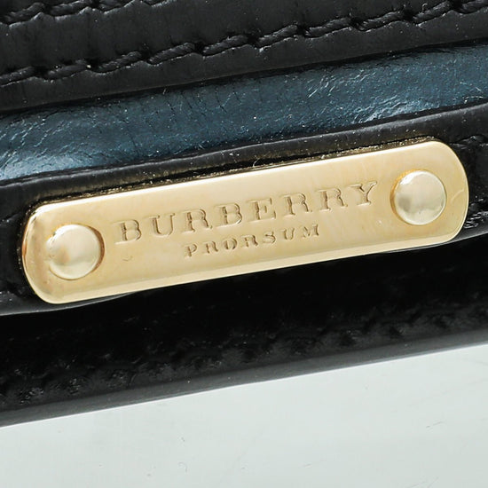 Burberry - Burberry Black Straw Woven Leather Clutch | The Closet