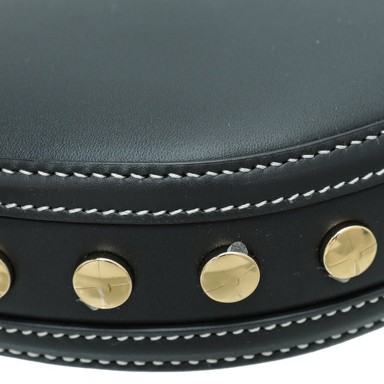 Burberry - Burberry Black Studded Mini Zip Olympia Bag | The Closet